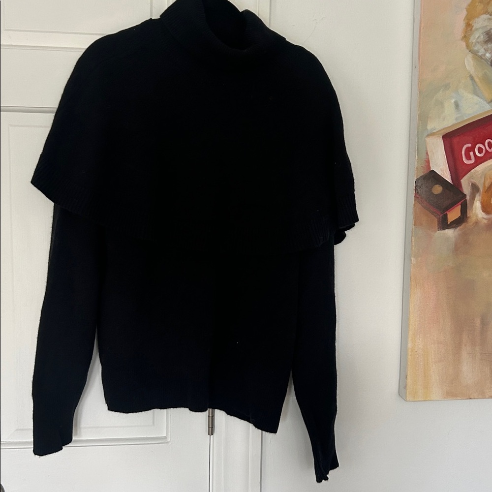 EUC Kate Spade Black Cashmere Wool Loriot Sweater *See Measurements* No size tag - Picture 3 of 5